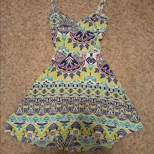 Graphic pattern dress